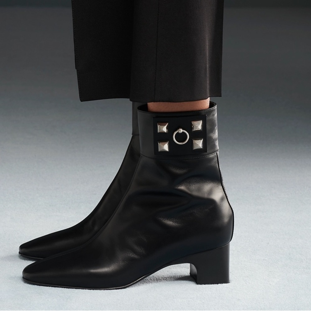 Authentic Hermes Women’s Decouverte Calfskin Ankle Boot 39